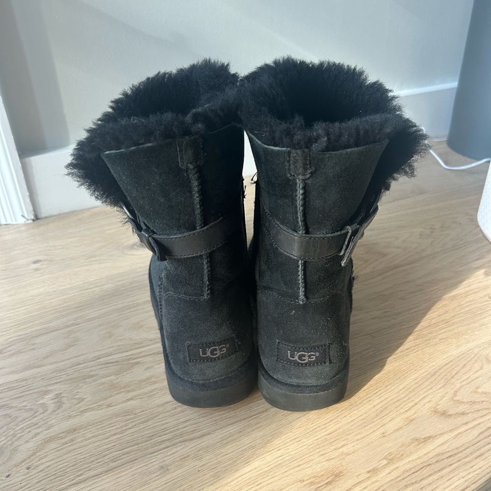 UGG Nash Boots Black Size 8 - Picture 3 of 6